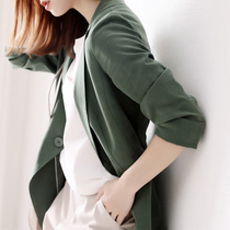 Casual blazer womens 2020 spring and summer new retro port taste slim slim temperament elegant small suit