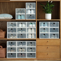 100 dew superimposing transparent shoe box home drawer Easy Dormitory Shoe Cabinet containing box finishing box plastic suit