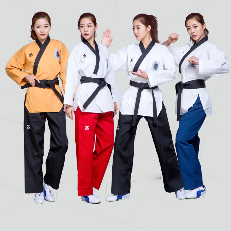 Taekwondo clothing poinsema custom summer clothes boys coach adult children's clothing white pants children's taekwondo clothing