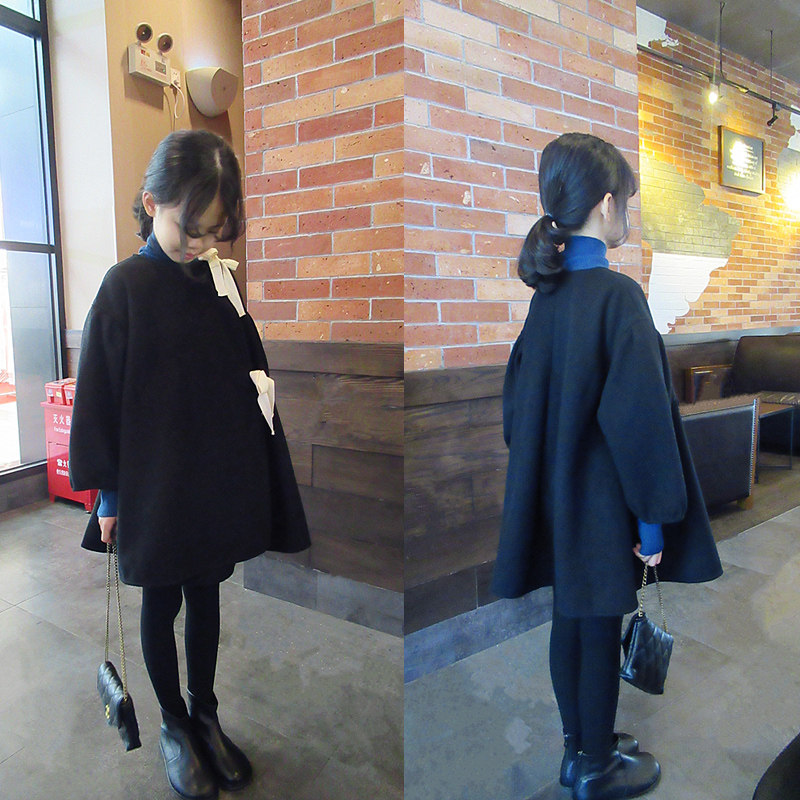 Korean Boy Fashion Ladies Temperament Black Side Strap Girl Hair Gross Coat 2021 Winter Foreign Pie Fluffy Coat