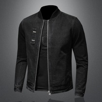 Dim Jacket Mens Spring and Autumn Korean Trend 2021 New Tide Brand Loose Retro Casual Denim Jacket