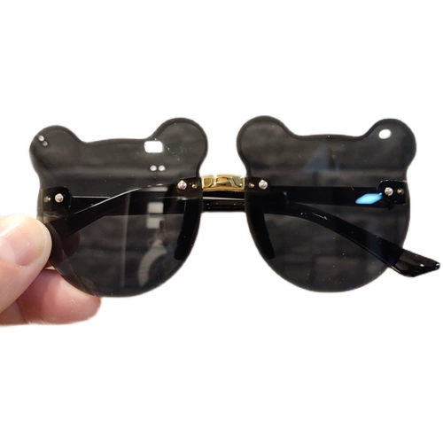 Модные детские милые солнцезащитные очки, защита от ультрафиолета, с медвежатами