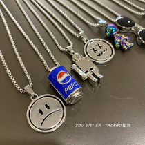 Childrens necklace boys accessories personalized street dance catwalk matching girls glasses boys sweater chain cool for taking pictures