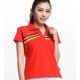 PEPSI Pepsi Áo thể thao Retro Polo Áo phông nữ mùa hè Cotton Casual Áo thun ngắn tay 051126201 - Áo polo thể thao