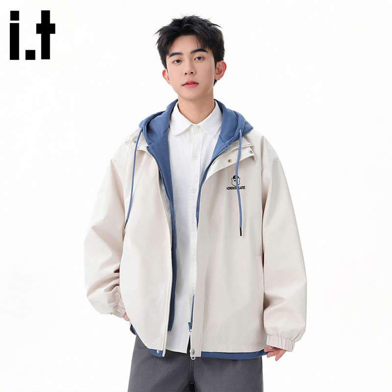 It:Chocoolate Patchwork Men's Jacket 2026 Autumn New American Style Casual Two-Piece Jacket It:Chocoolate Patchwork Men's Jacket 2026 Autumn New American Style Casual Two-Piece Jacket