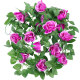 Simulation rose fake flower rattan living room air-conditioning pipe cover decorative heating winding plastic ceiling vines