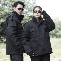 Military cotton coat male Winter Special Forces thick long cotton coat cold waterproof security training coat