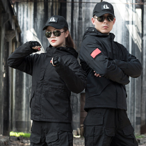 Outdoor camouflage suit mens autumn tactical Python soft shell coat special forces military fans combat uniforms plus velvet mountaineering jacket