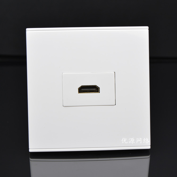 Type 86 Multimedia high-definition socket 2 0 version HDMI HD extended line face plate Straight plug 180-degree HDMI TV plugged-Taobao