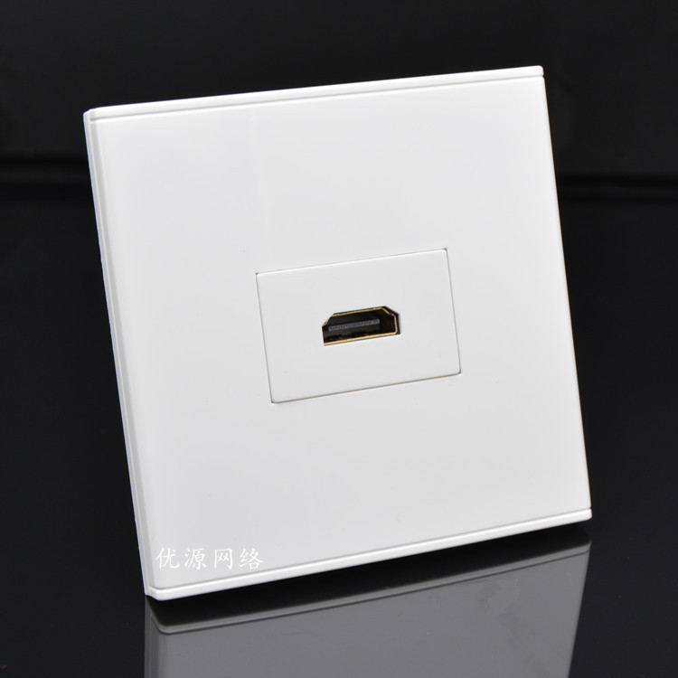 Type 86 HD socket concealed L type HDMI panel 2 0 HD line 4K90 degree elbow multimedia HD TV-Taobao