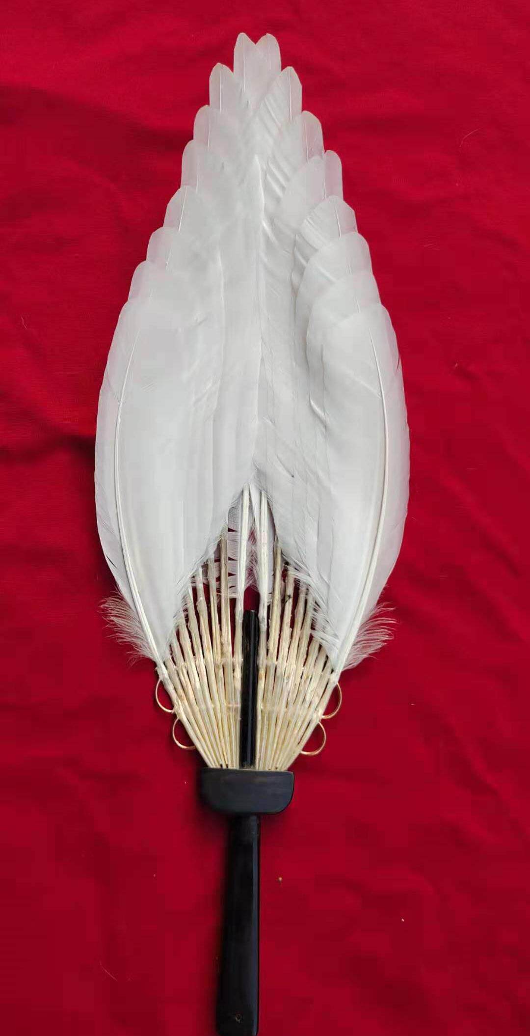 Peking Opera Kongming Fan Specially Used for Opera Nanjing Gaochun Old Title No. 59 Chen Ji Fan