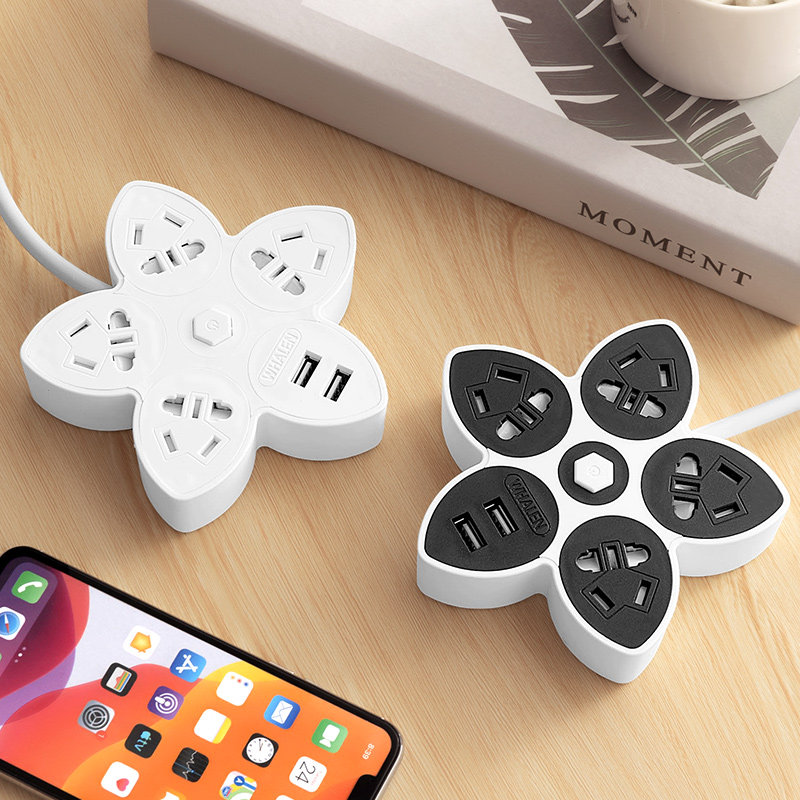 Chiwei socket plug converter porous power plug multi-function extension cable panel wireless plug