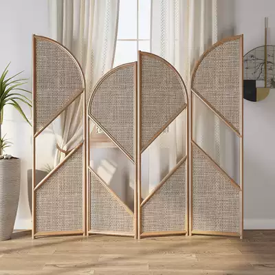 New Chinese style screen partition living room simple modern fashion folding screen folding removable office fabric small apartment