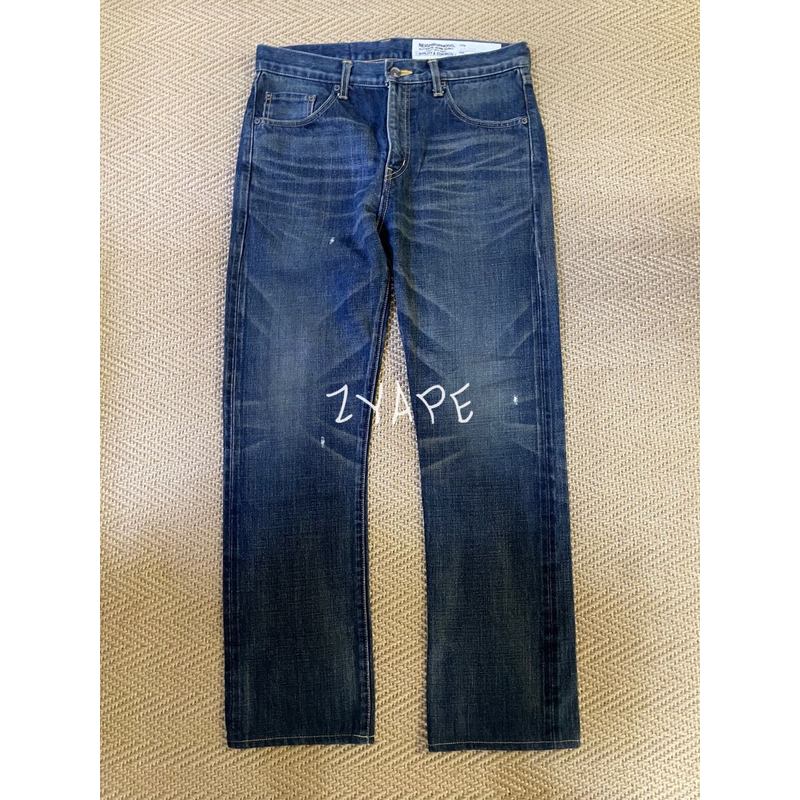 WTAPS 15FW BLUES VERY SKINNY TRASH DENIM 水洗破壞牛仔褲
