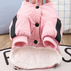 Одежда для животных 棉衣狗狗衣服泰迪宠物冬天法斗小型幼犬两脚衣比熊秋冬装加绒厚款 Peta