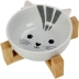 Pet bát Dog bát Teddy Dog Pot Cat Food bát Cat Dog cung cấp gốm đơn bát bát bát thức ăn cho chó bát nước bát - Cat / Dog hàng ngày Neccessities