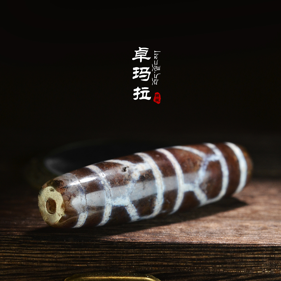 Zhuomala legend Tibetan Tianzhu Turtle Shell Shouzhu Xiangxiong Genuine nine-eyed stone Pebble Chalcedony Agate Necklace pendant