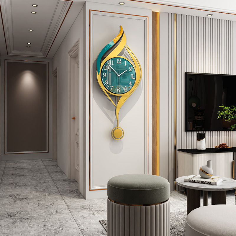 Creative light extravaganza airwaves table modern minimalist watches and watches Living room clock hanging walls for home 2021 new upsets