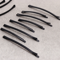 Korean version of the simple hairpin female headdress adult clip wild elegant top clip Matte paint black word large