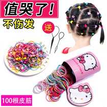 Childrens head rope does not hurt hair Rubber band hair rope girl tie head Princess hair ring Korean rubber band cute hair ornaments headdress