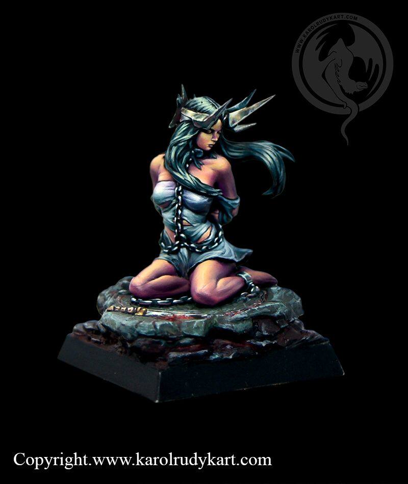 Karol Rudyk Art Amitriel the Fallen Angel 32mm
