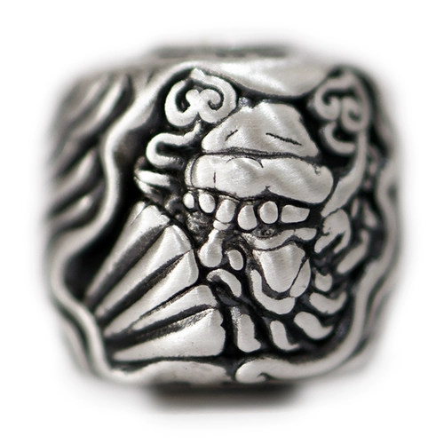 Серебряный браслет, аксессуар из грецкого ореха, аксессуары, браслет с одной бусиной, бусины, серебро 925 пробы