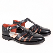 3516 factory on-line bottom 78-style three-belt leather sandals retro Shapi bottom breathable cool leather shoes old three men