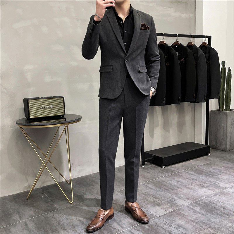 Winter thickened new handsome Fashion suit Men's suit Youth Korean version Trend to take up business West suit jacket