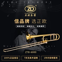 Đồng thau châu Âu trombone ZTB-6000 loại B / F sơn vàng trombone chuyên nghiệp - Nhạc cụ phương Tây đàn morrison