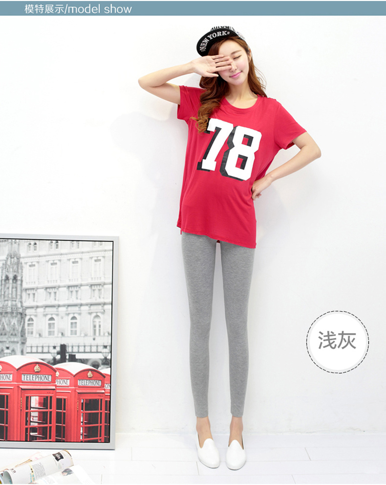 Quần legging modal nữ mặc mùa thu và mùa đông mỏng phần chín điểm kích thước lớn là quần thun co giãn mỏng quần cotton mùa thu quần quần jean đen nữ