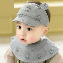 Baby cover forehead heart hat Baby head cover fontanelle tire cap Spring and Autumn thin section cap visor empty top cool cap