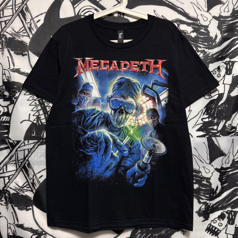 【Gildan Short Sleeve】Megadeth Band Merchandise European and American Thrash Metal Rock Pure Cotton Unisex T-Shirt- 【Gildan Short Sleeve】Megadeth Band Merchandise European and American Thrash Metal Rock Pure Cotton Unisex T-Shirt-