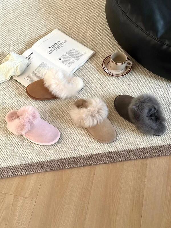 Tuscan Large Fur-Lined Snow Boots and Slippers Made of Genuine Leather and Real Fur