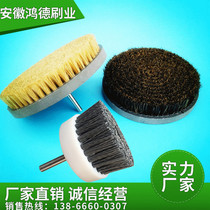 Electric cleaning pig mane nylon round swivel polished polished abrasives steel wire plastic disc brushed PVC brush disc