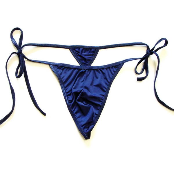 Quần nam Thong T Quần nam Sexy Sexy eo thấp Trong suốt Dây lụa Silk Ribbon Dây đeo Đồ lót thoải mái T-289 quần sịp