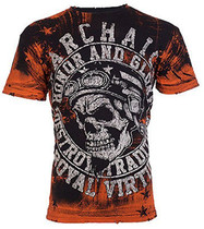 AFFLITION Men T-Shirt RACER US locomotive man long sleeve T-shirt