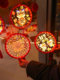 Home decoration neon light 3D ball shape light led night light luminous blessing character Chinese New Year Spring Festival decorative light New Year