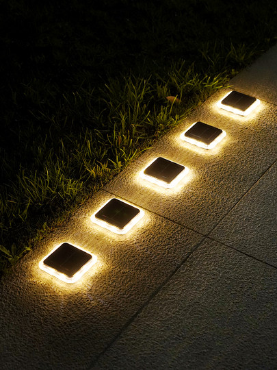 LED ultra-bright lawn underground light home solar outdoor garden LED waterproof landscape decoration courtyard stair light