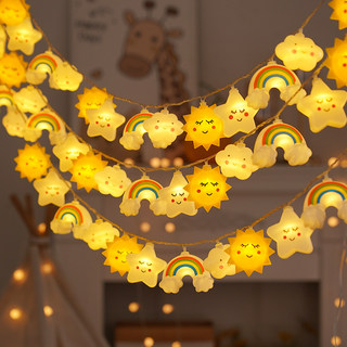 Cartoon Children's Decorative Lights Led Room Tent Colorful Lights Flashing String Lights Starry Sky Birthday Atmosphere Decoration Light Strip