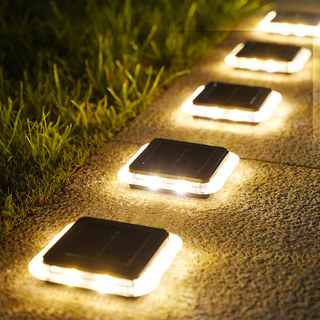 Led Super Bright Lawn Underground Light Household Solar Outdoor Garden Led Waterproof Landscape Decoration Courtyard Stair Light