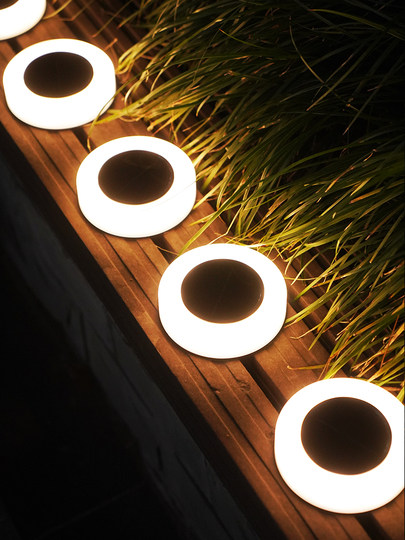 LED ultra-bright lawn underground light home solar outdoor garden LED waterproof landscape decoration courtyard stair light