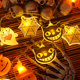 Halloween pumpkin lantern toy skeleton small light string decoration bar shopping mall event scene layout props and decorations
