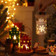 Christmas candle light led small lantern wind lantern electronic candle Nordic style creative holiday decorations