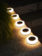 LED ultra-bright lawn underground light home solar outdoor garden LED waterproof landscape decoration courtyard stair light