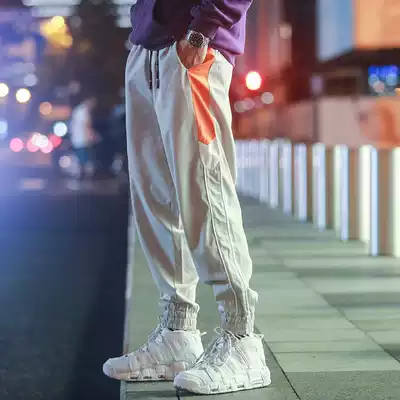 Ins pants men's Korean version of the trend nine-point pants casual all-match leg pants Harun small feet sweatpants men