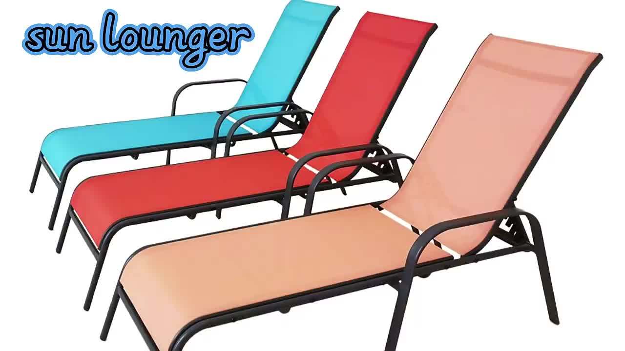 Hot Sale Modern Beach Chaise Lounge Furniture Outdoor Garden Aluminium