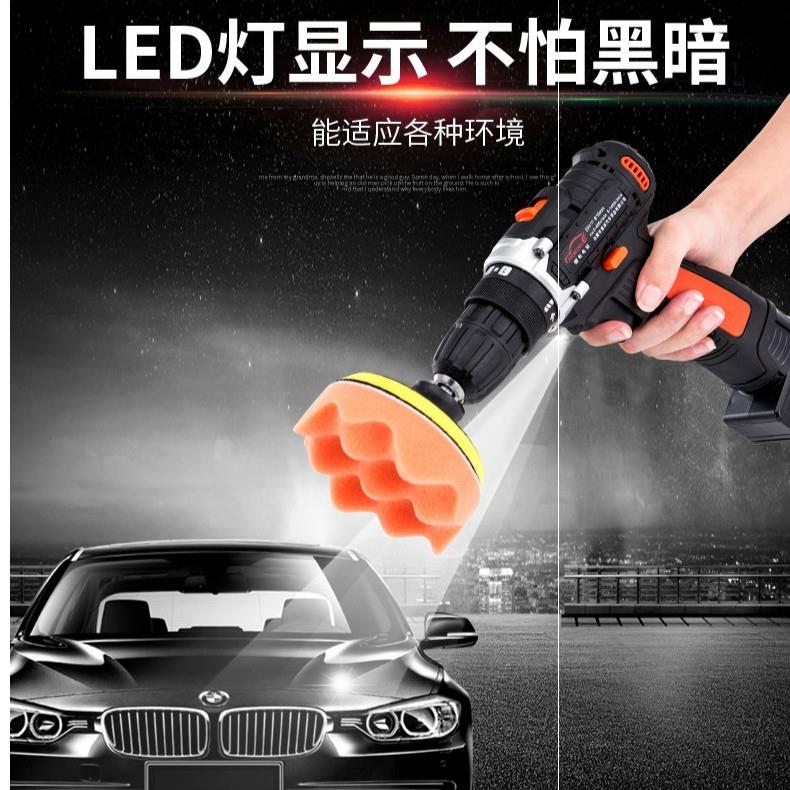 Wireless rechargeable multifunctional car polishing machine 12V small waxing artifact power tools home car Universal