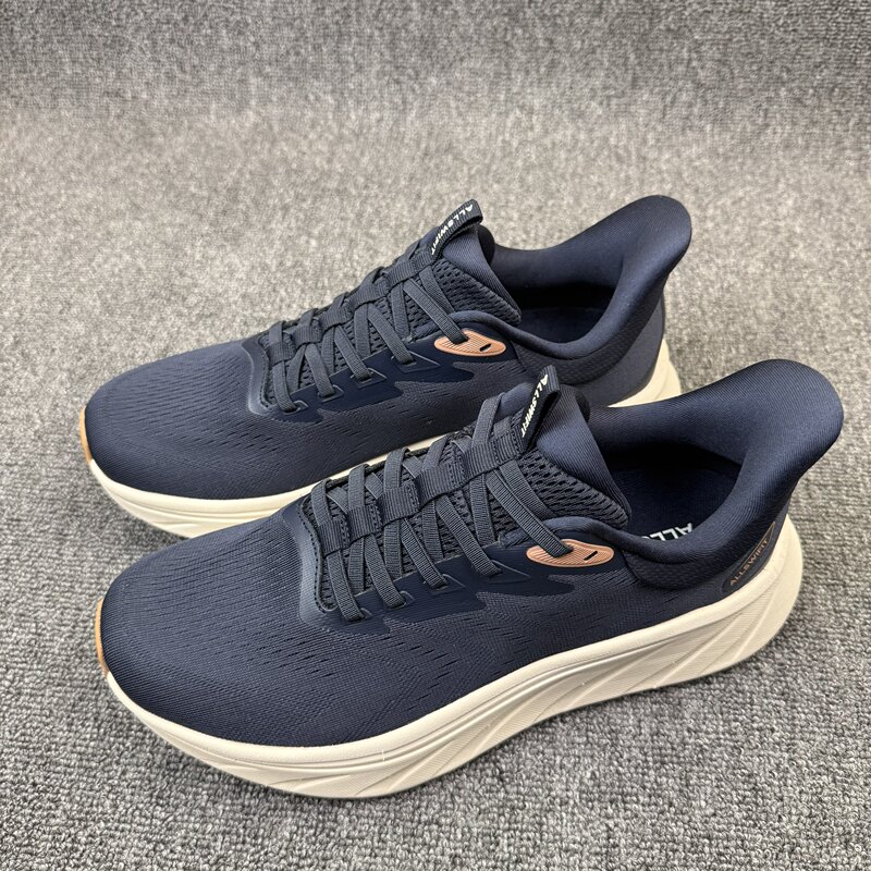 Exported to Europe, Spring and Summer Mesh Running Shoes, Slip-On Men's Shoes, Non-Slip, Shock-Absorbing, Thick-Soled Sports Shoes, Jogging Shoes