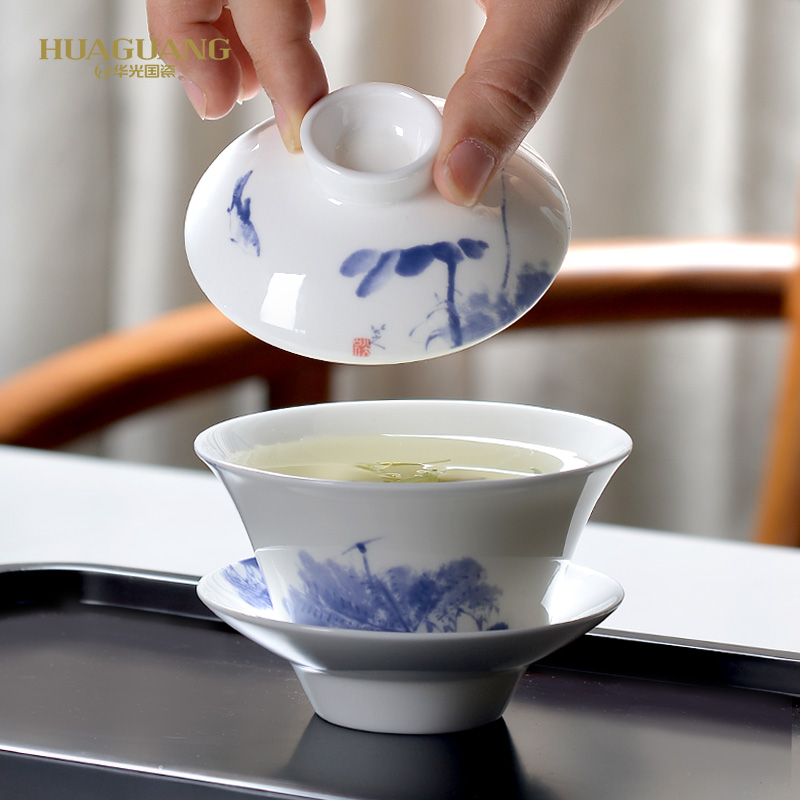 Uh guano ceramic tureen elegant three cups to a single large tea tureen tea cups domestic tea bowl of very hot