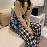 [Официальная прямая операция] Южная Корея Эмис Плековая сумка и леопардовая сумка для покупок песня Huiqiao Bai Lily